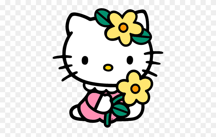 444x475 Клипарт С Персонажами Hello Kitty - Улицы Сезам