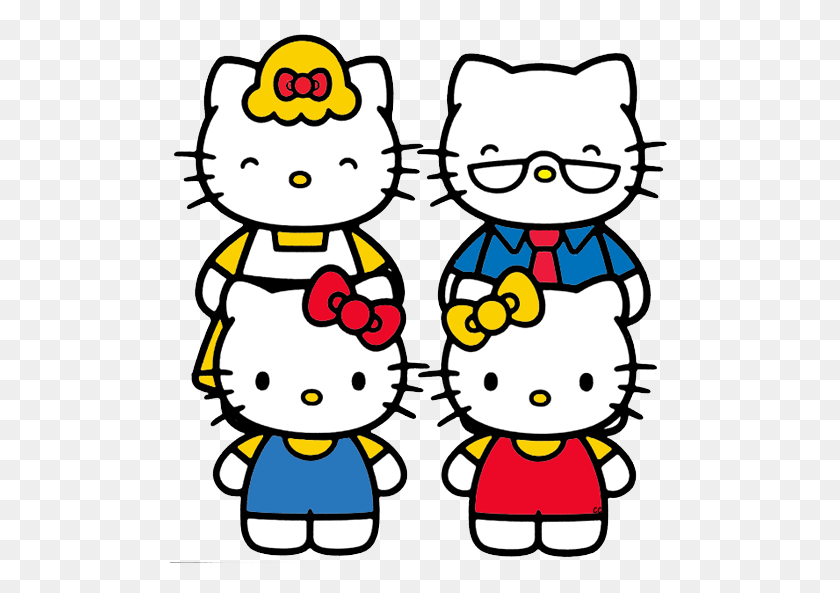 500x533 Imágenes Prediseñadas De Hello Kitty Imágenes Prediseñadas De Dibujos Animados - We Are Family Clipart