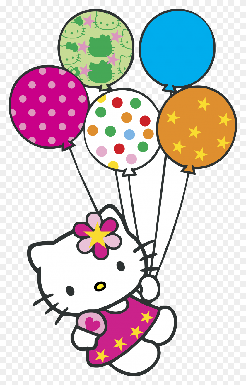 2400x3859 Hello Kitty Con Globitos Logo Png Transparent Vector - Hello Kitty PNG