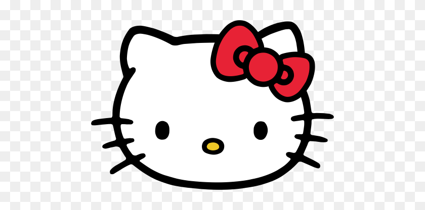 500x356 Hello Kitty Head Clipart In Png Self Improvement - Hello Kitty Clipart Blanco Y Negro