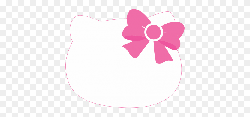 400x332 Hello Kitty Head Clipart Pictures - Hello Kitty Клипарт Черно-Белый