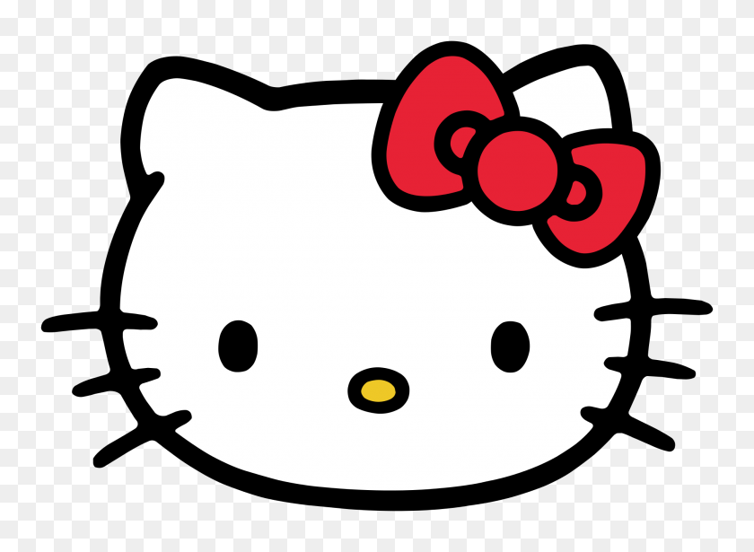 2000x1424 Hello Kitty Hello Kitty Head Clipart In Png - Cabeza De Gato Png