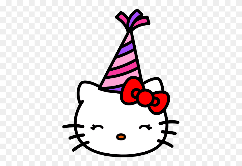 407x518 Hello Kitty Hello Kitty, Китти - С Днем Рождения Кошка Клипарт