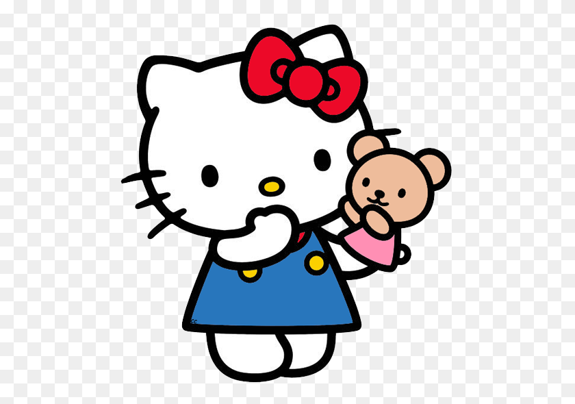 500x530 Клипарт Hello Kitty Kitty Для Вашей Комнаты - Привет, Клипарт