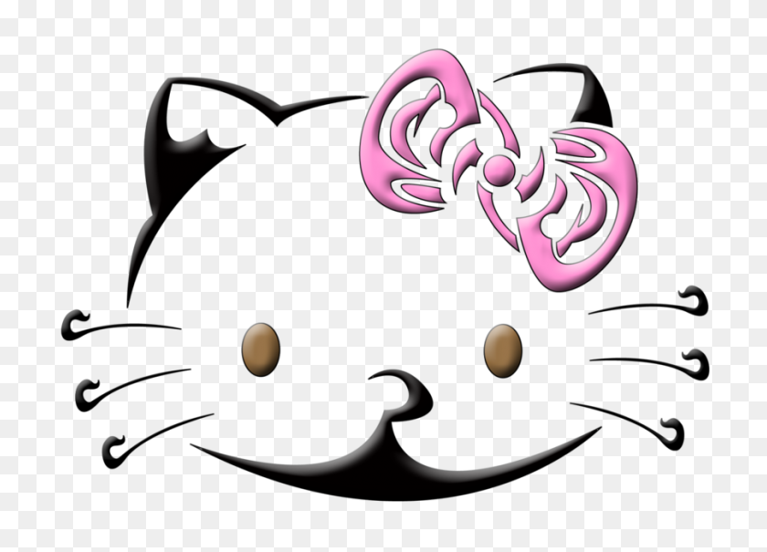 900x629 Hello Kitty Tattoo - Hello Kitty Bow Clipart
