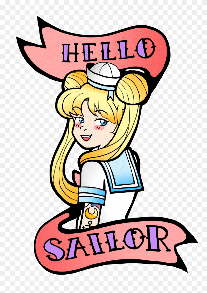 896x1296 Hello Sailor Tattoo Transparent Png - Sailor PNG
