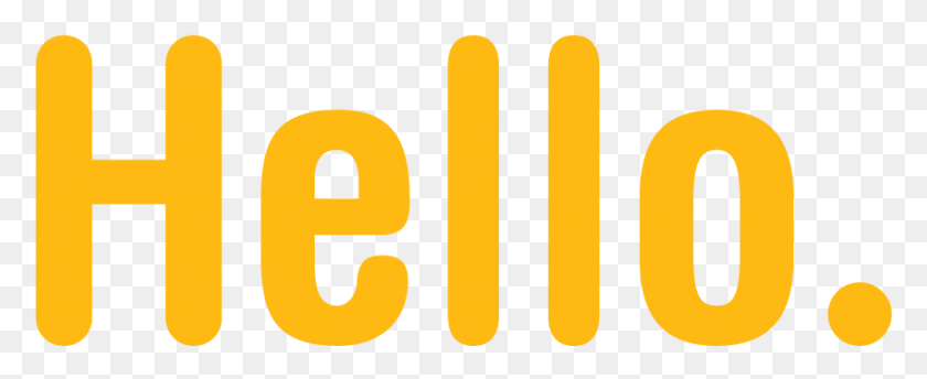 850x310 Hello Word Png Images Free Download - Hello PNG