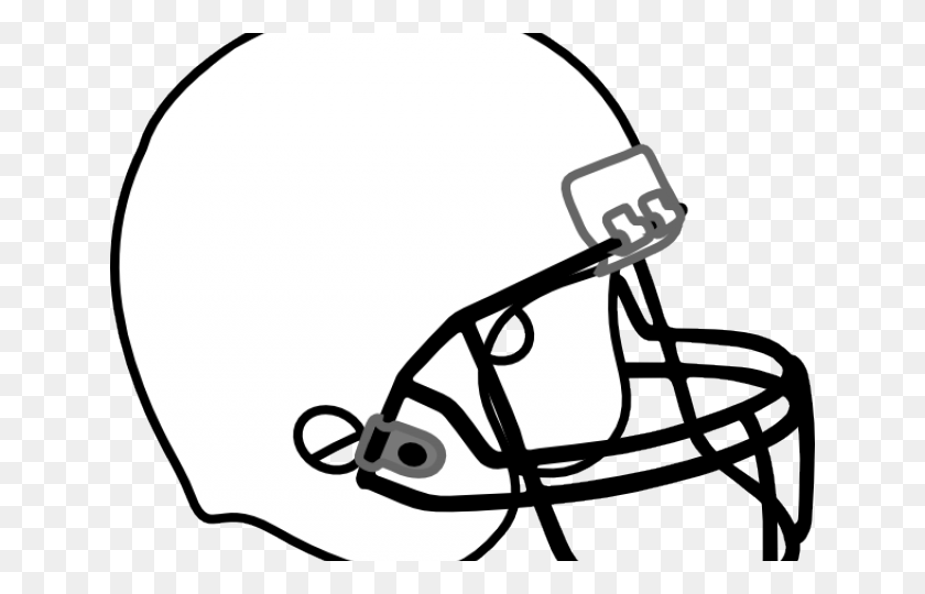640x480 Helmet Clipart - Football Helmet Clipart Black And White