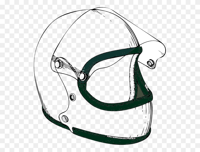 555x577 Helmet Clipart Black And White - Zipline Clipart