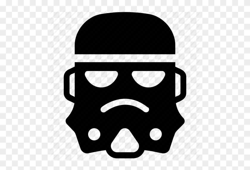 512x512 Helmet, Mask, Robot Head, Starwars, Stormtrooper Icon - Stormtrooper Helmet Clipart