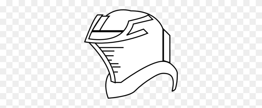 300x288 Helmet Outline Clip Art - Knight Helmet Clipart