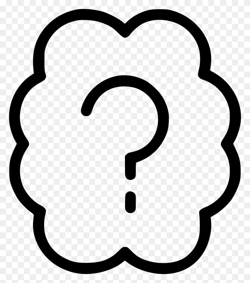 858x980 Help Think Smart Doubt Brain Question Knowledge Png Icon Free - Doubt PNG