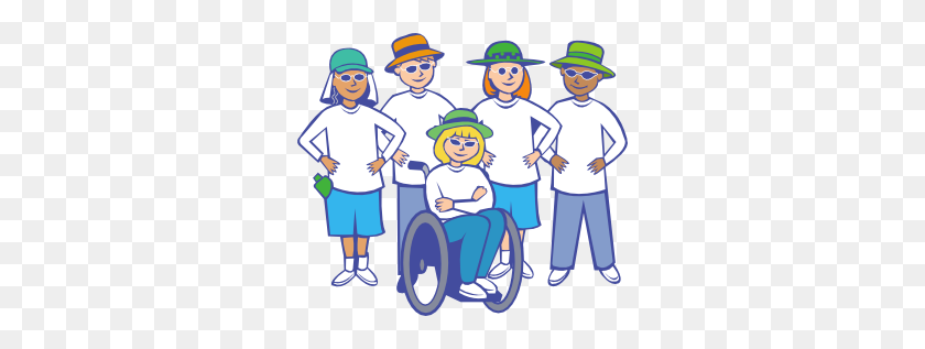 300x257 Helping Disabled People Clipart Clip Art Images - Helping The Elderly Clipart