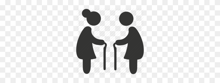 260x260 Helping Elderly Clipart - Age Clipart