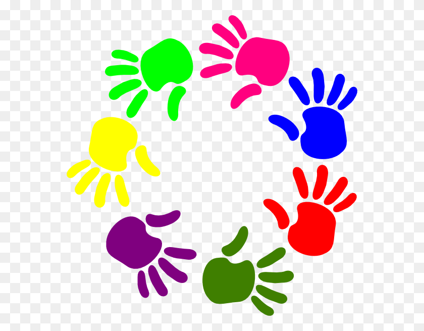 576x595 Helping Hands Cliparts - Kids Helping Clipart