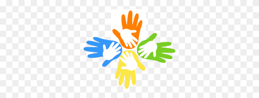 298x258 Helping Hands Logo Design Png, Community Care Service - Helping Hands Png