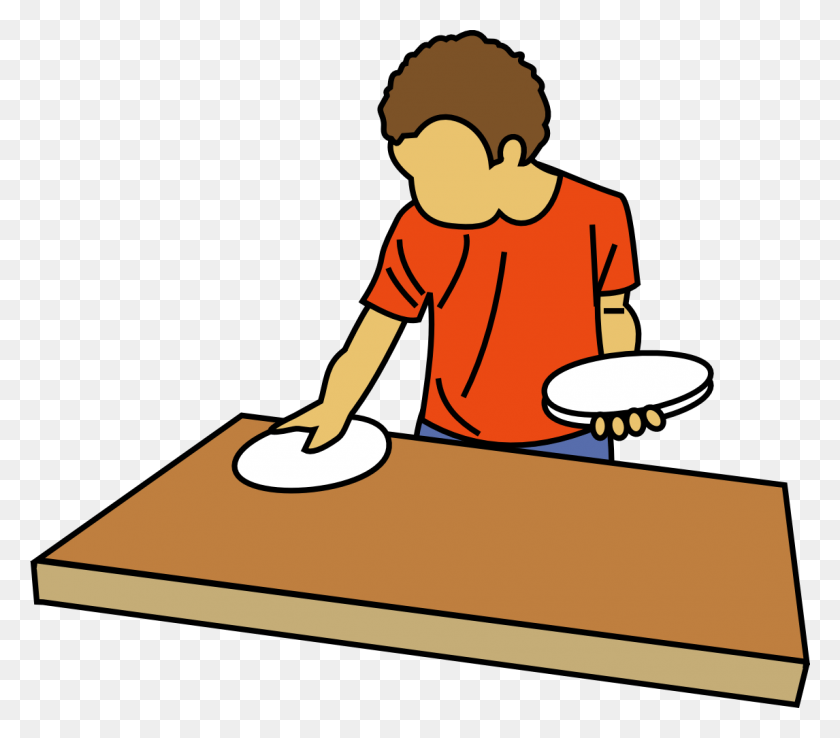 1146x997 Helping Out Cliparts - Table Setting Clipart