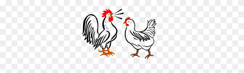 298x192 Hen And Rooster Clip Art Free Clipart Images - Cock Clipart