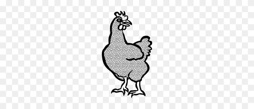 280x300 Hen Free Clipart - Hen Clipart Black And White