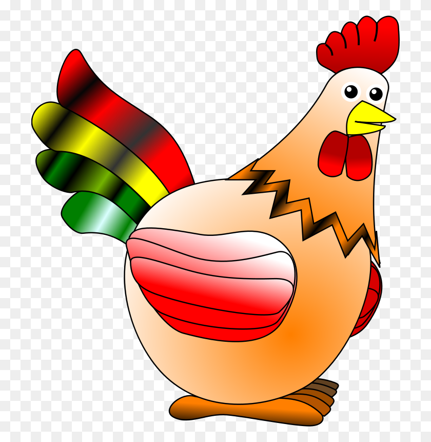 718x800 Hen Free Clipart Image - Free Chicken Clipart