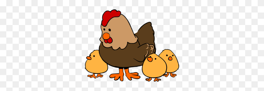 300x231 Hen With Chicks Clip Art - Chick Images Clip Art