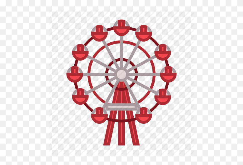 512x512 Hep Five Ferris Wheel, Iconic Landmark, Shopping Mall, Sightseeing - Ferris Wheel PNG