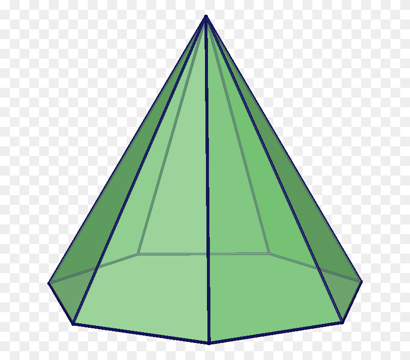 646x678 Heptagonal Pyramid - Pyramid PNG