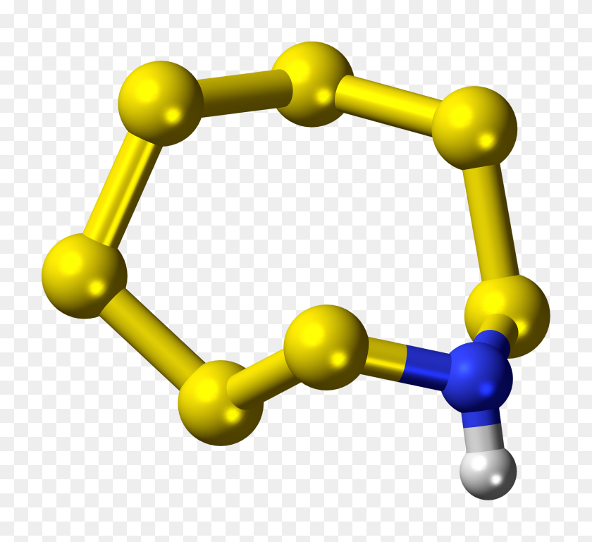 2000x1819 Heptasulfur Imide Molecule Ball - October PNG