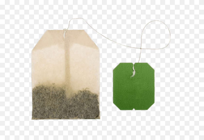 960x639 Herbal Tea Bag With Green Label Transparent Png - Tea Bag PNG