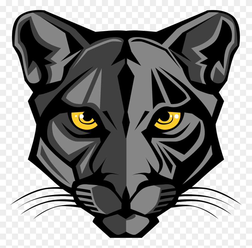 3500x3450 Hero Clipart Black Panther - Black Panther Logo Png