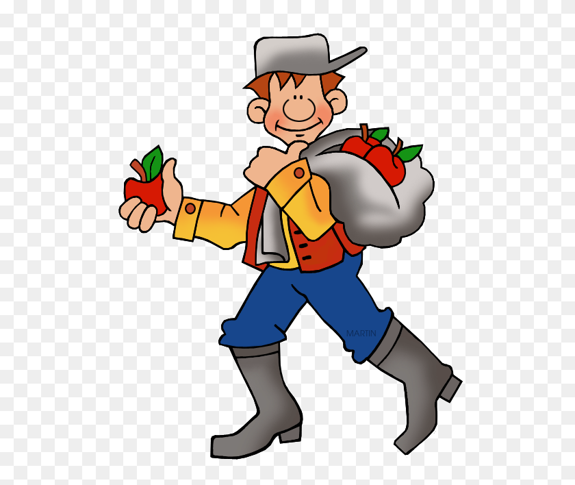 557x648 Heroes Clip Art - Johnny Appleseed Clipart