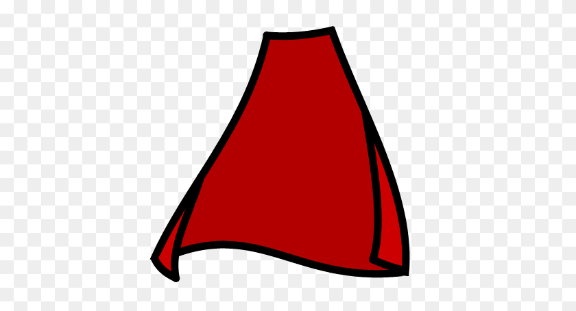 425x394 Heroic Cape - Red Cape Clipart