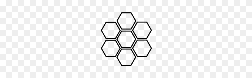 200x200 Iconos De Cuadrícula Hexagonal Proyecto Sustantivo - Cuadrícula Hexagonal Png