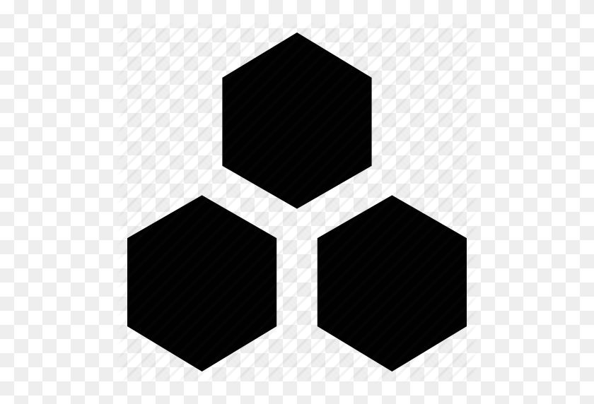 512x512 Patrón Hexagonal, Formas Hexagonales, Hexágonos, Icono De Polígono - Patrón Hexagonal Png