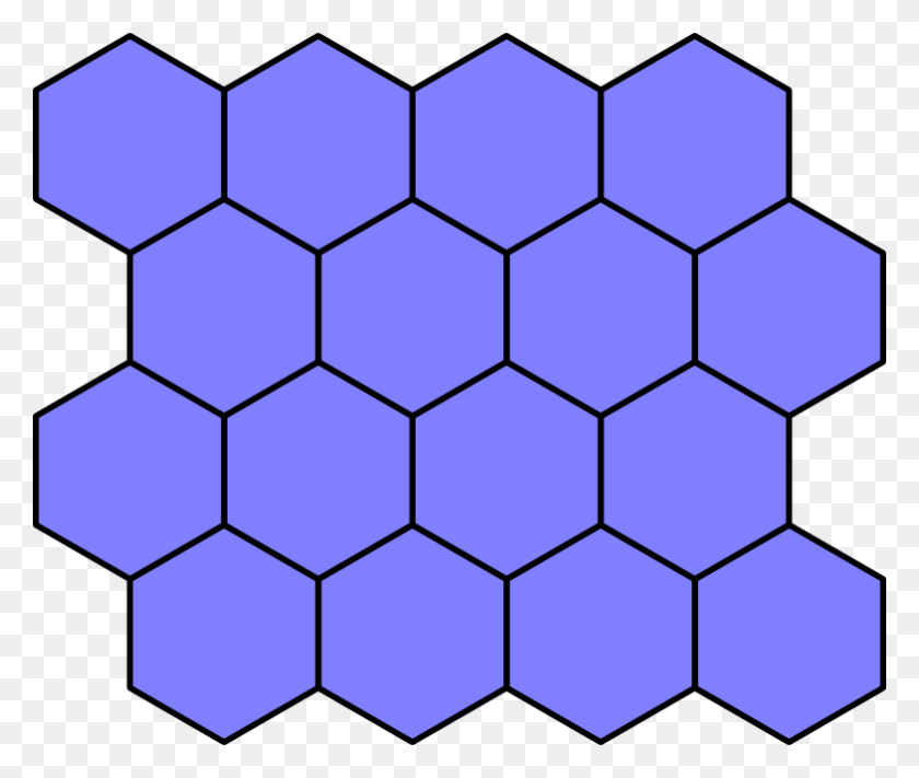 785x656 Hexagonal Vs Cuadrícula - Cuadrícula Hexagonal Png
