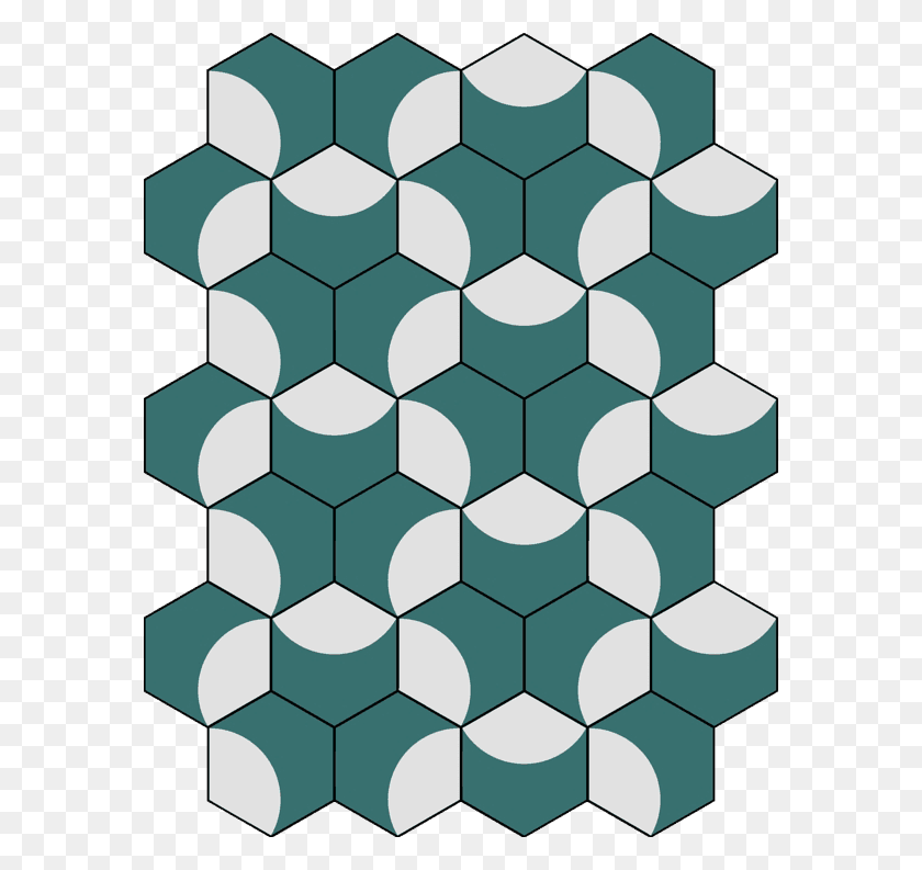 578x733 Hexágono - Patrón Hexagonal Png