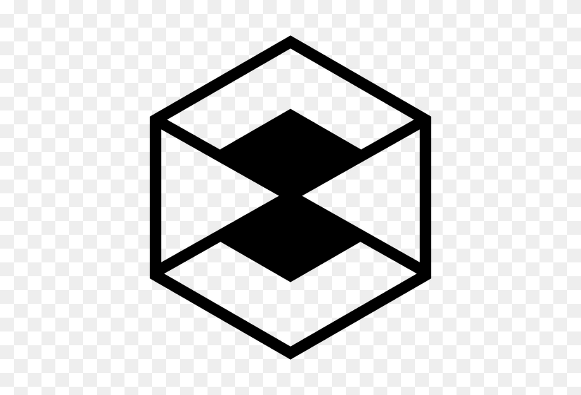 512x512 Hexagon Geometric Abstract Logo - Hexagon Pattern PNG