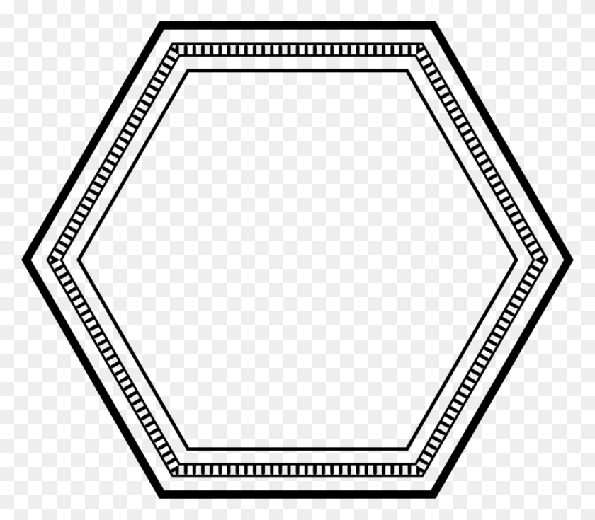 866x750 Шестиугольник Рамы Для Картин Угол Восьмиугольник Орнамент - Восьмиугольник Png