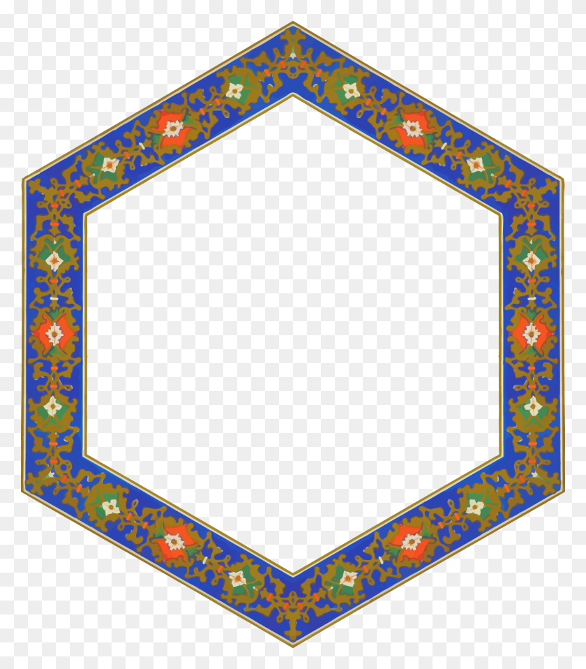 2084x2400 Hexagonal Ornate Frame Icons Png - Ornate Frame PNG