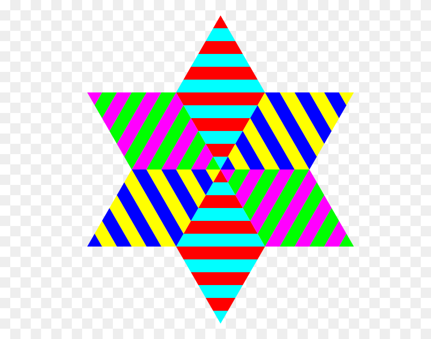 600x600 Hexagram Triangle Stripes Png Clip Arts For Web - Stripes PNG