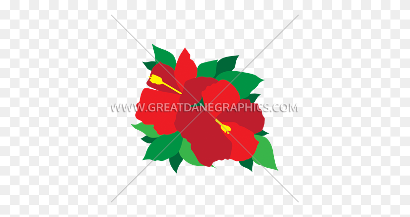 385x385 Hibiscus Flower Production Ready Artwork For T Shirt Printing - Hibiscus Flower PNG