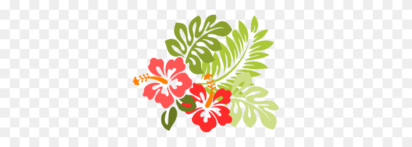 298x240 Hibiscus Md Pixels Гавайские Одеяла - Гавайские Леи Клипарт