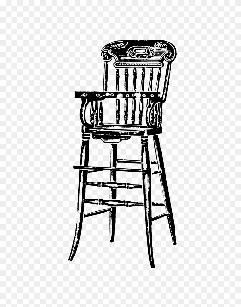 2550x3300 High Chair Victorian Era Free Vintage Clip Art Free Vintage - Free Vintage Clip Art