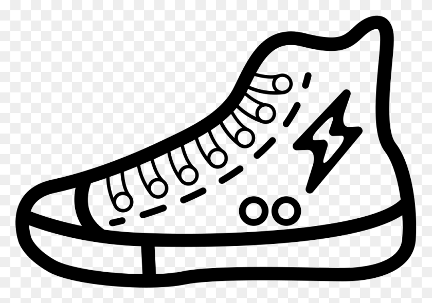 981x667 Zapatillas De Deporte De Corte Alto Con Logotipo De Bolt Png Icono De Descarga Gratuita - Zapatillas De Deporte Png
