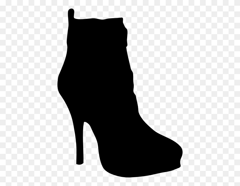 438x593 High Heel Boots Clip Art - Stiletto Heels Clipart