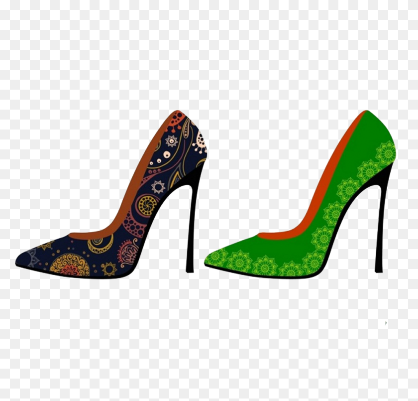 1024x979 High Heeled Footwear Shoe Clip Art - High Heel Shoe Clipart