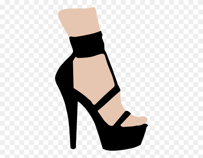 384x594 High Heeled Shoe Clip Arts Download - Dance Shoes Clipart