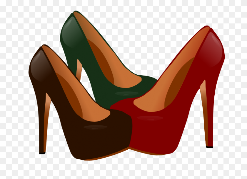 800x566 High Heeled Shoe Clipart - Red Shoes Clipart