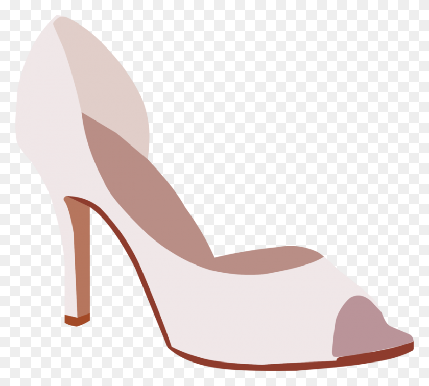 840x750 High Heeled Shoe Clothing Court Shoe Footwear - Court Clipart