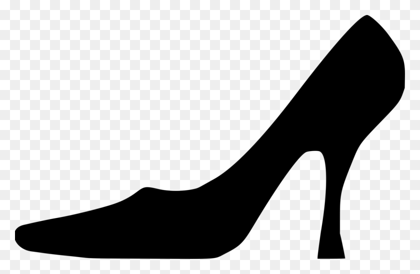 1198x750 High Heeled Shoe Silhouette Logo - No Shoes Clipart